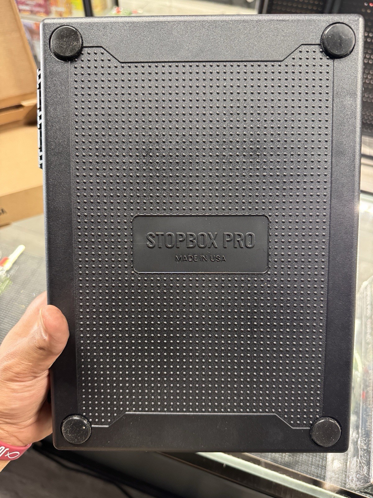 StopBox Pro Pistol Hard Case w/ Combination Lock, Padded Interior, Black