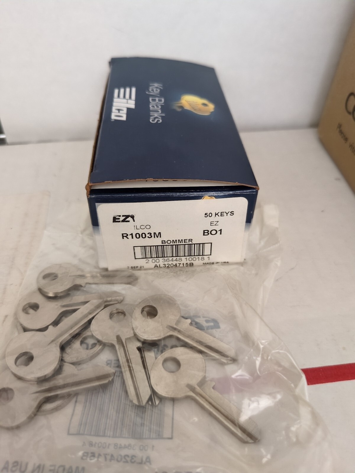 50 PACK ILCO R1003M BO1 KEY BLANK NICKEL PLATED BRASS 5 PIN AL3204715B NEW SEALE