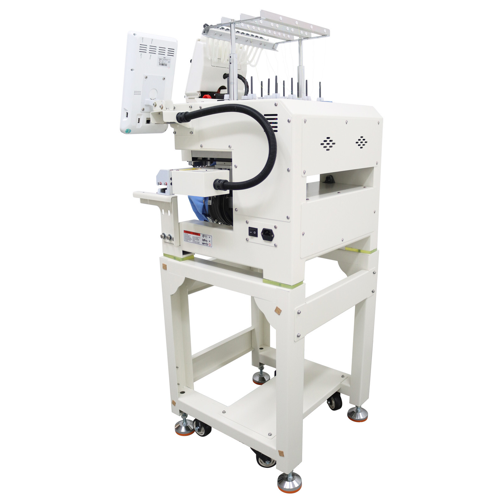 Single-head 12 Needles Automatic Computerized Embroidery Machine 110-220V 300W