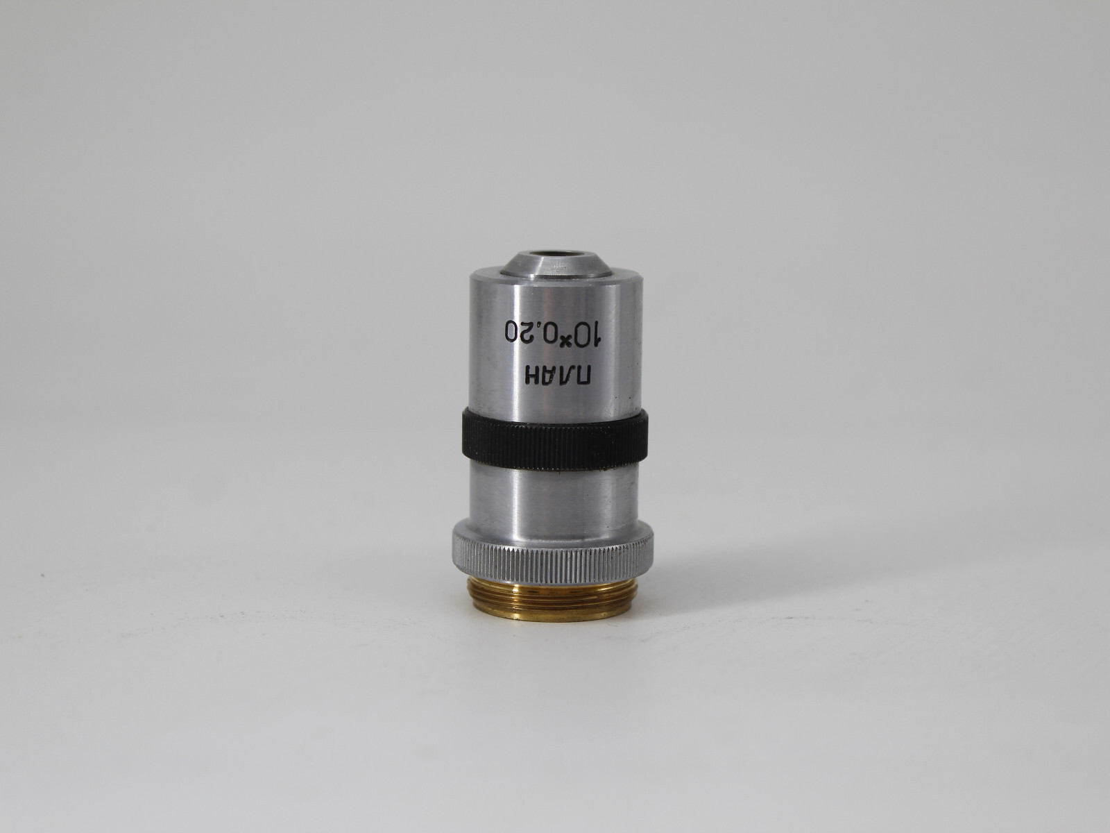 LOMO Microscope Objective 10x 0.20 PLANachromat POL Polarising Iris RMS #VN1