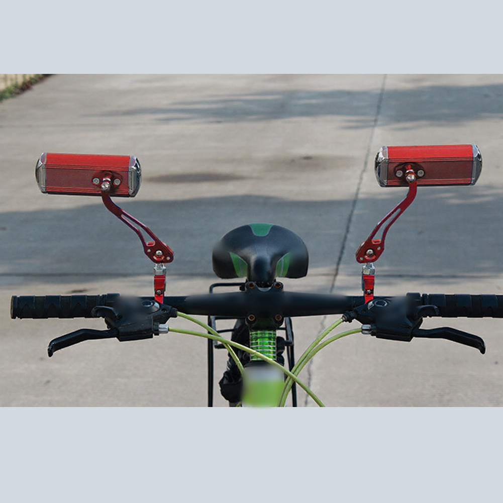 Handlebar Rearview Mirror for Mountain Bikes Wide Field of View No Distortion