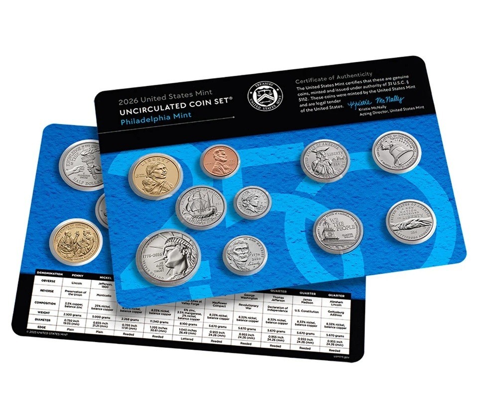 2026 Uncirculated Coin Set