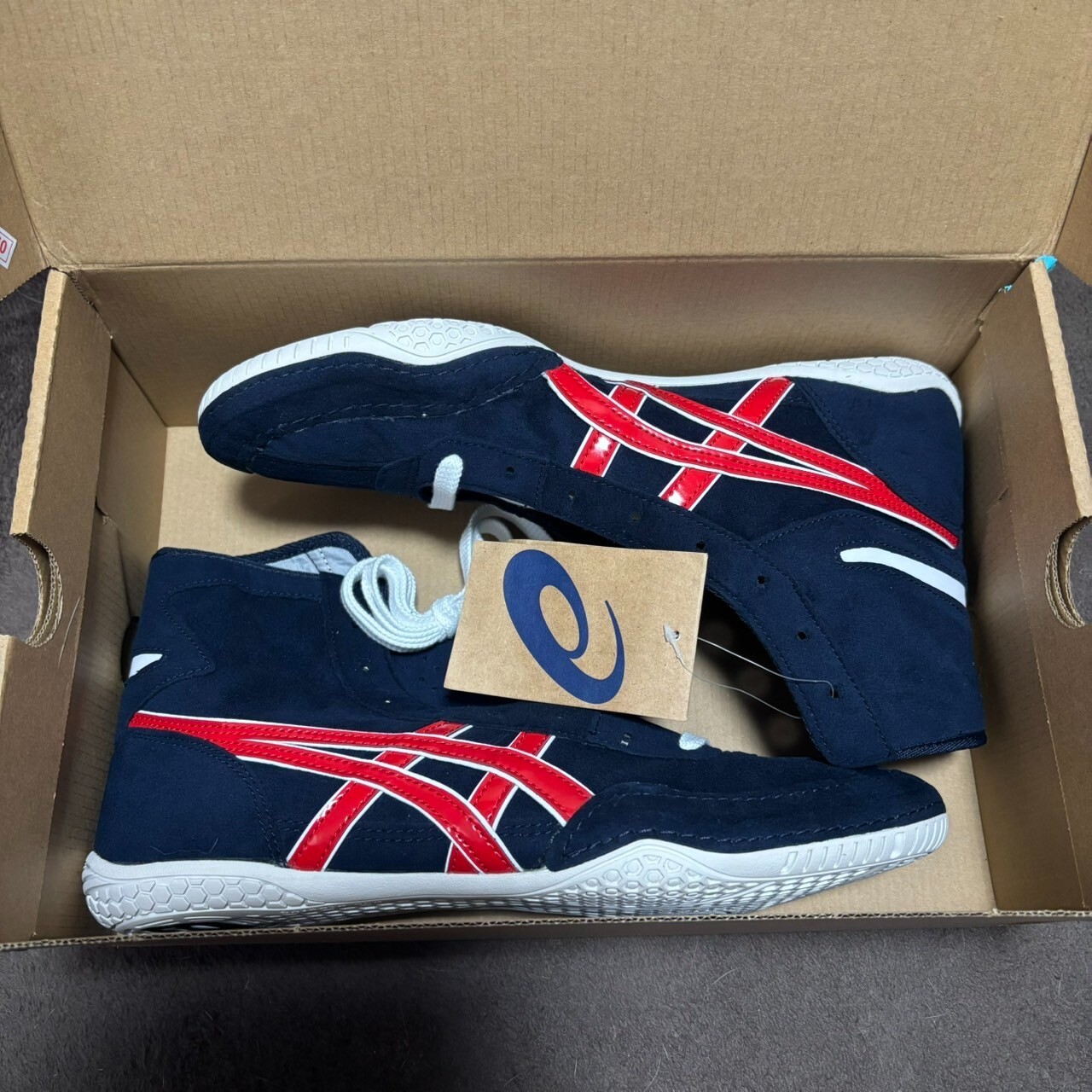 asics Wrestling Shoes PRIME ATTACK Low Cut Original Design Black x Red x White