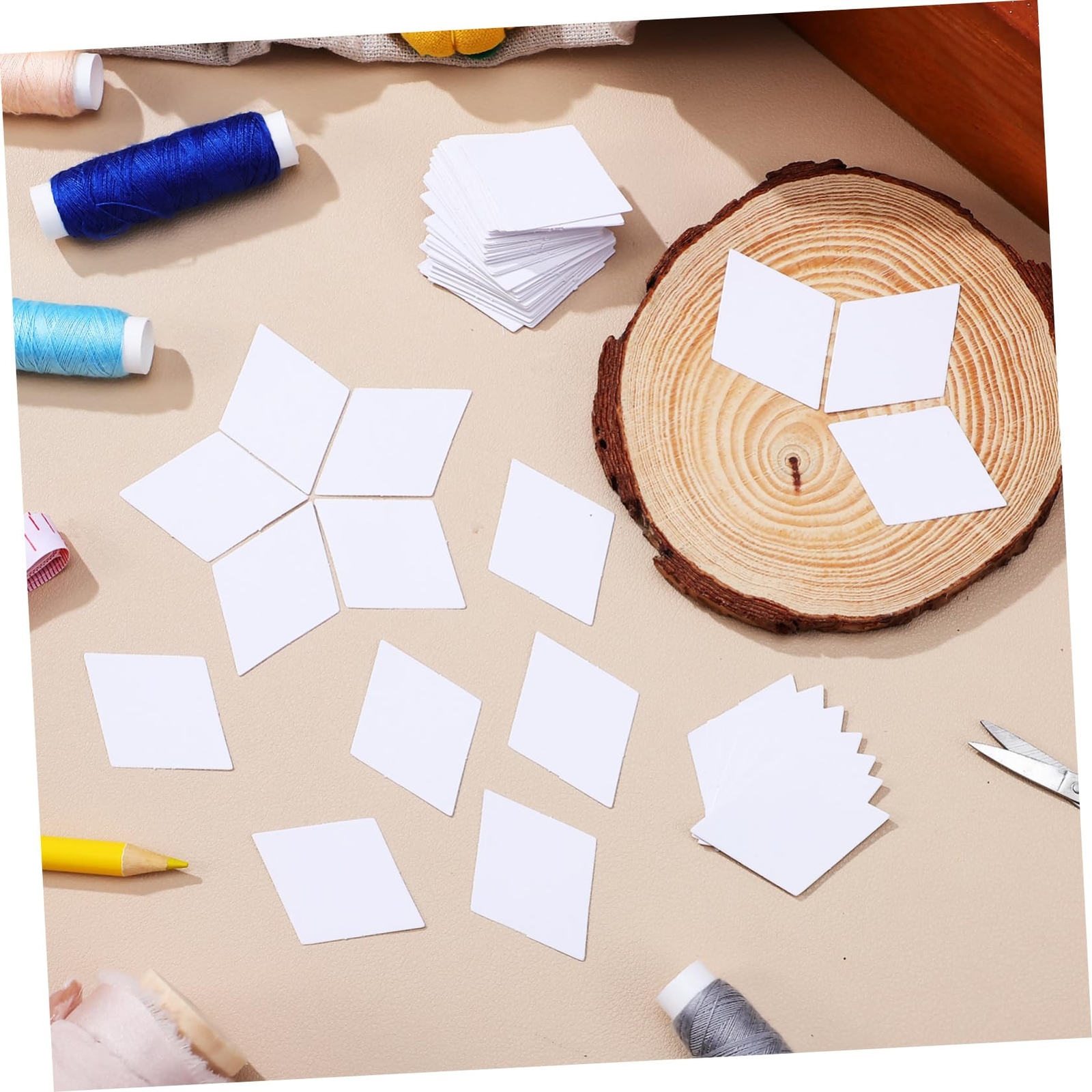 300 Pcs Patchwork Paper Template Templates Quilting Paper Piecing Shapes Pape...