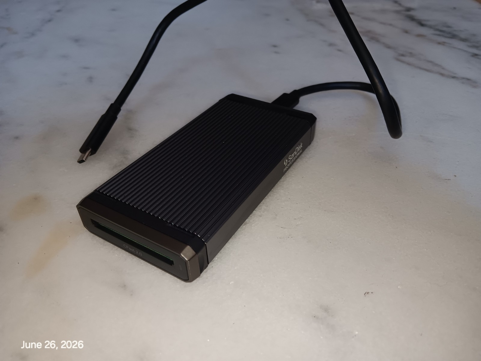 SanDisk Professional C Fast 2.0 Card Reader USB-C Working