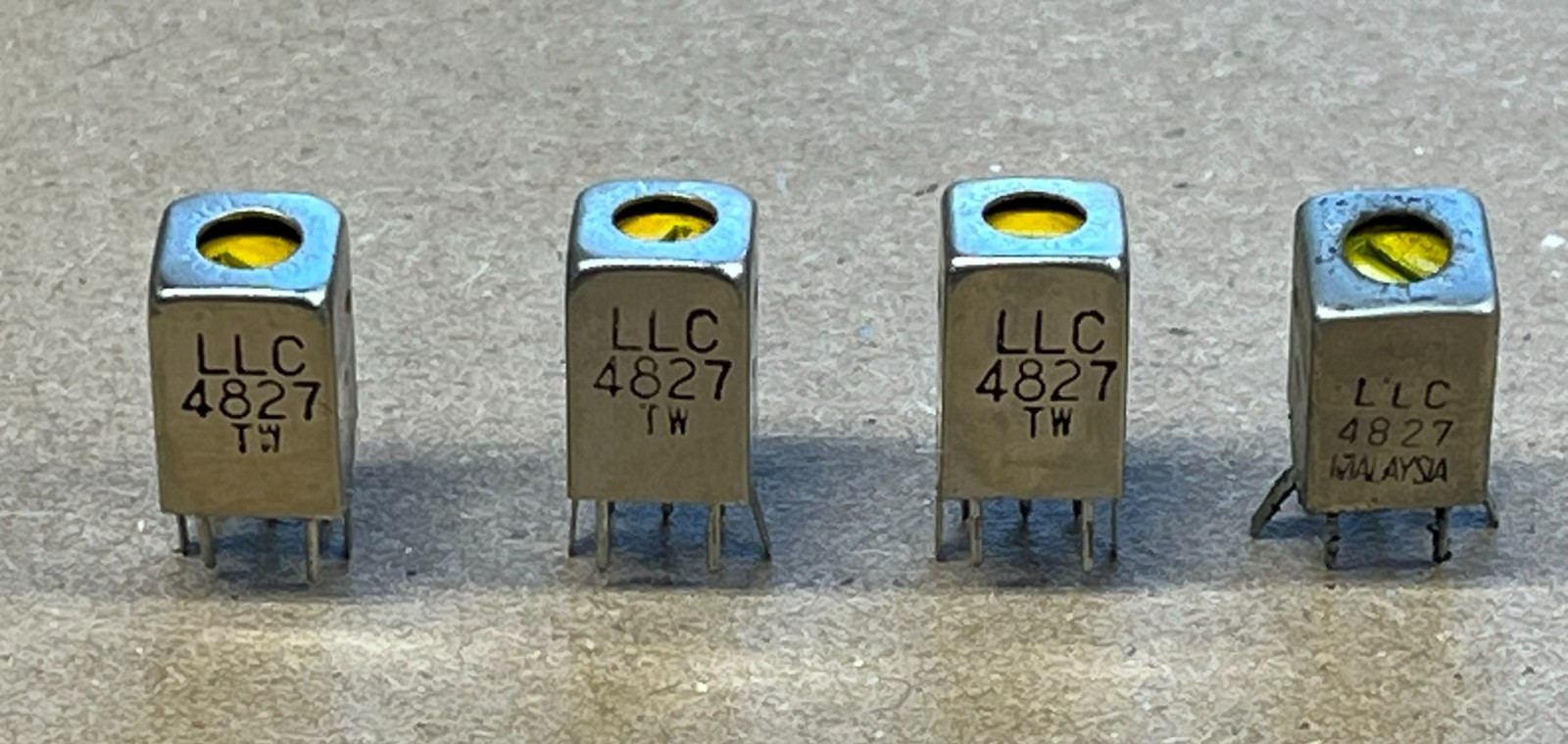 455khz First stage IF cans 455 KHz variable transformer  miniature lot of (4)