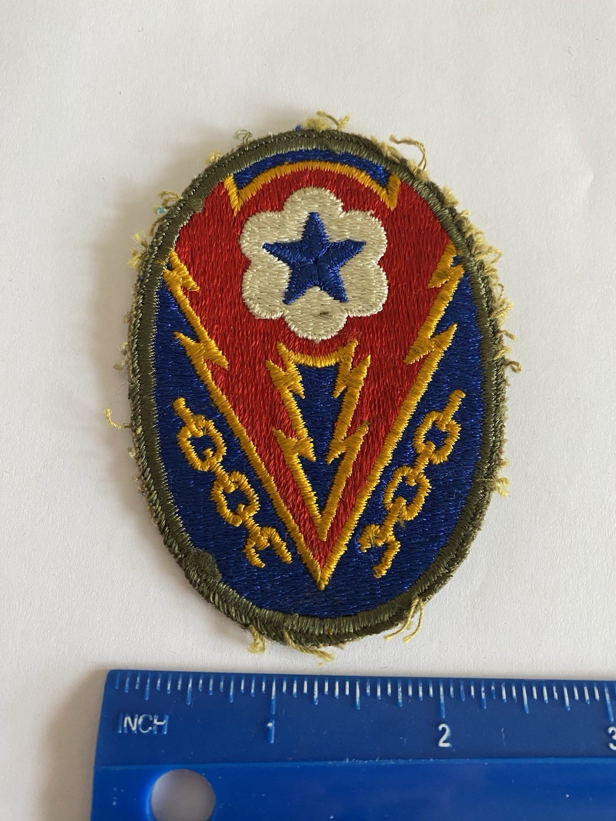 WWII US Army Patch European Theatre Command ETO Advanced Base Force INV10471