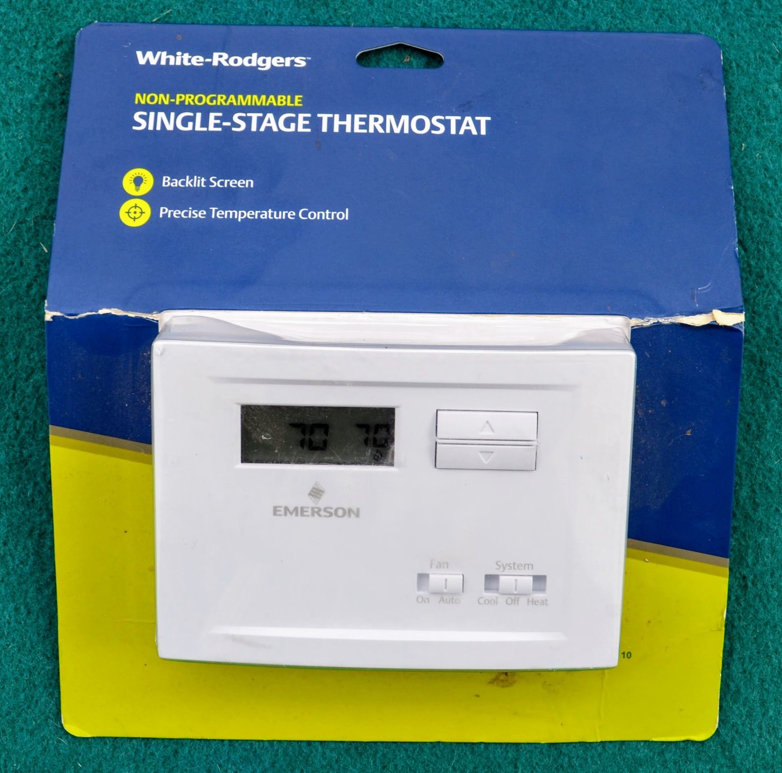 White Rodgers Heating Cooling Touch Screen Programmable Thermostat Model NP-110