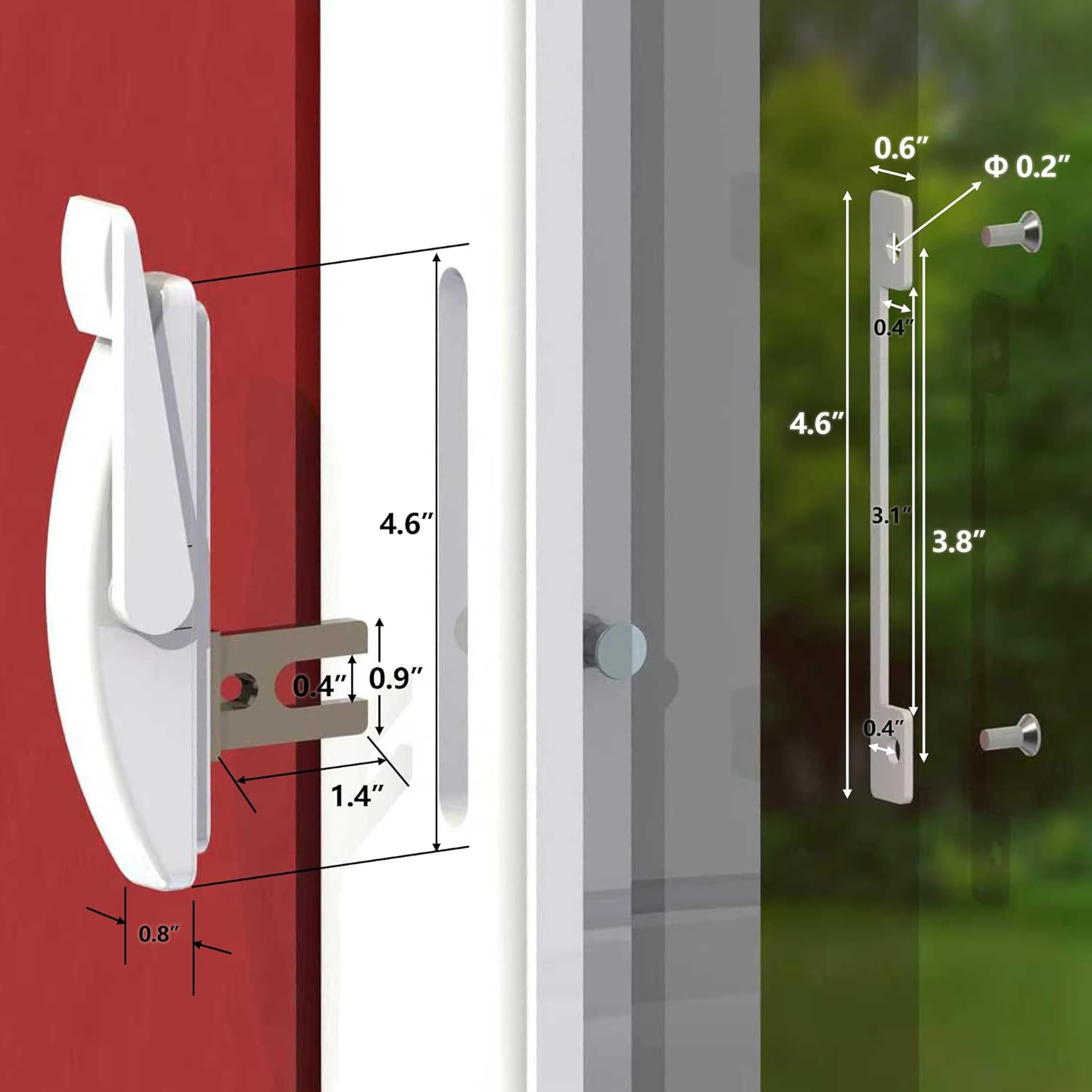 Maxim Locking Handle - Premium Sash Lock for Enhanced Window Security, Smooth Ac