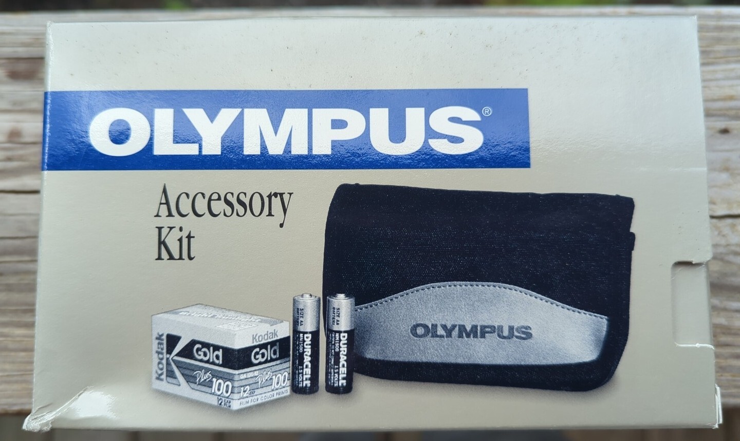 Brand NEW NOS Vintage Olympus Accessory Kit Case Batteries & Film D-108804