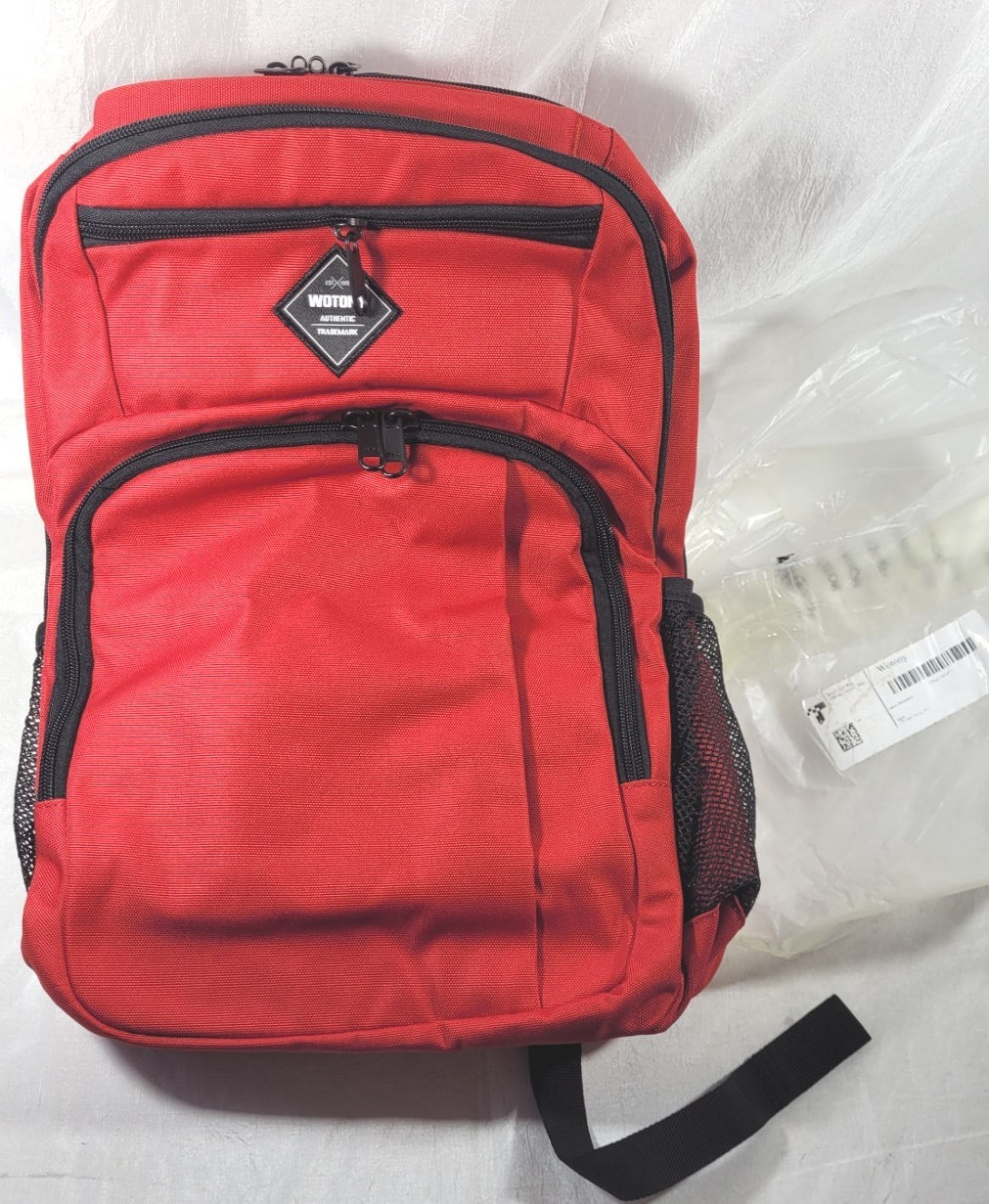 Wotony Softshell Backpack for 15.6" Laptop - Multifunctional TSA Friendly - Red