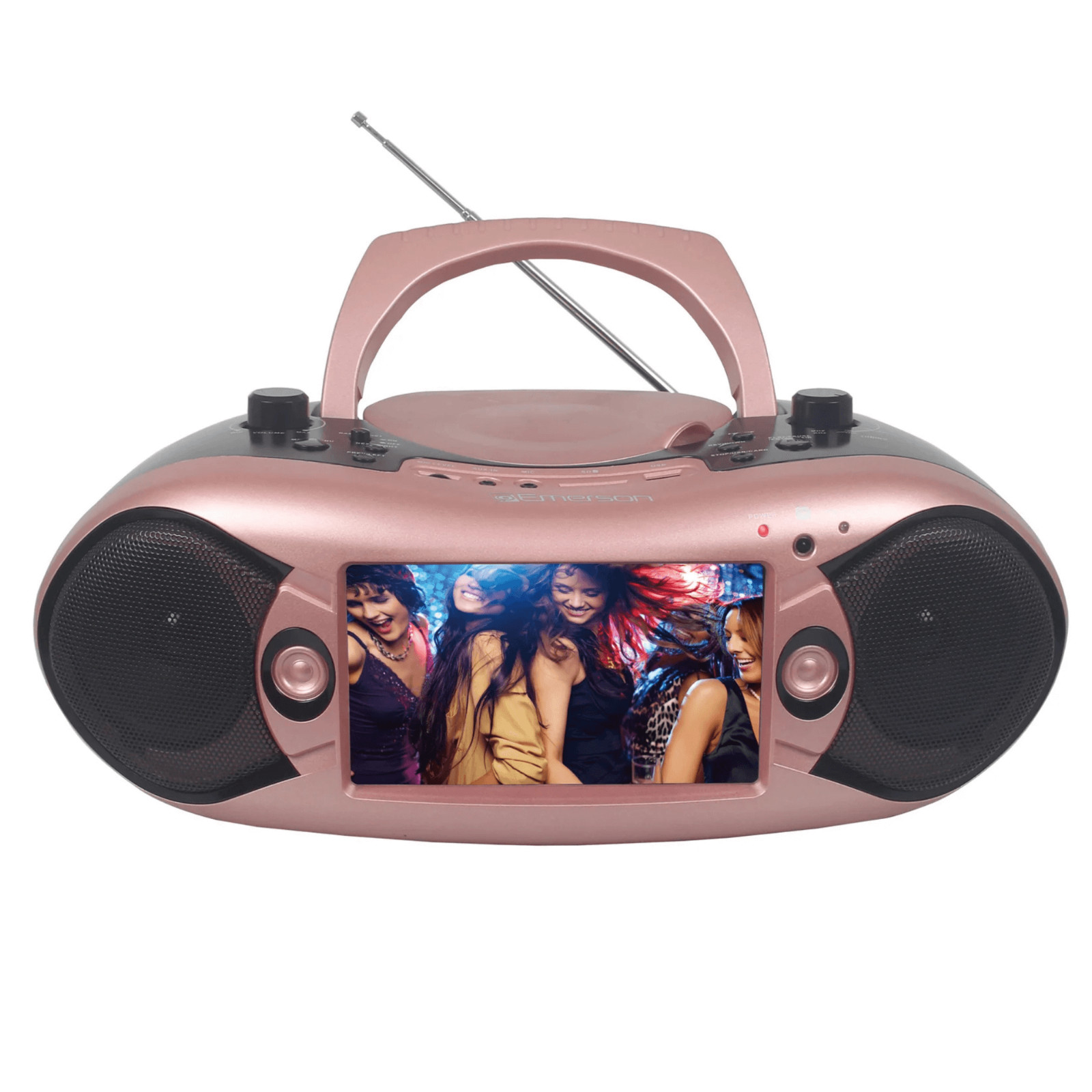 Emerson 7" Bluetooth DVD Boombox Rose Gold - Refurbished Grade Very Good