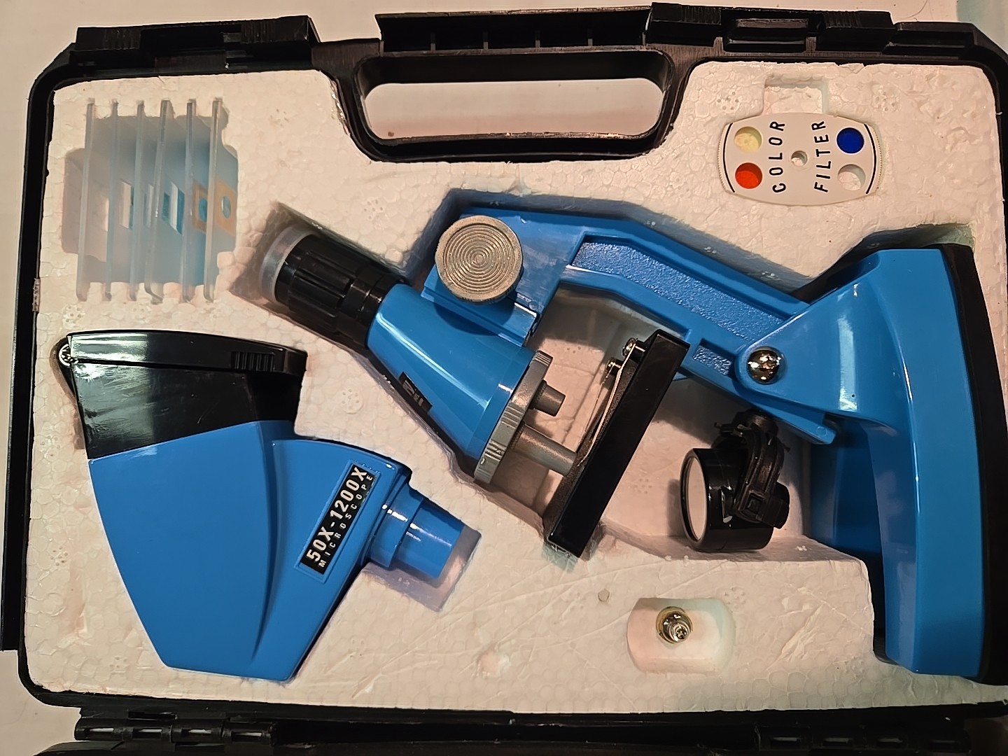 Discovery Channel Microscope Kids Educational Toy Fun In Portable Case