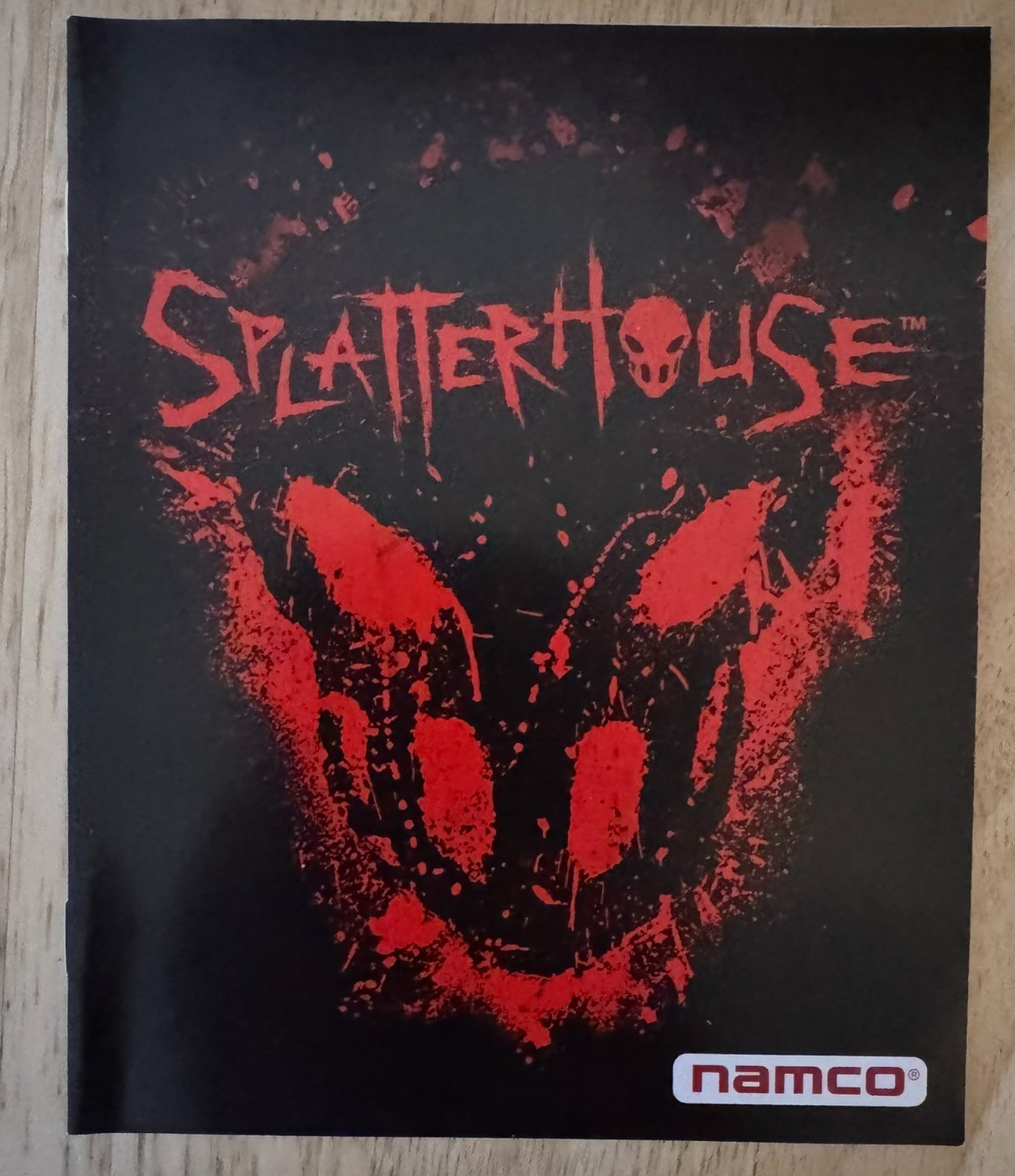 Splatterhouse Original Manual NOS PS3 EU Region ~ Excellent condition