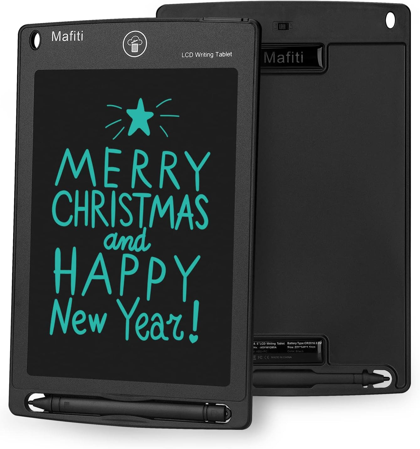 LCD Writing Tablet 8.5" Electronic Drawing Pad Kids Doodle Board Memo Black
