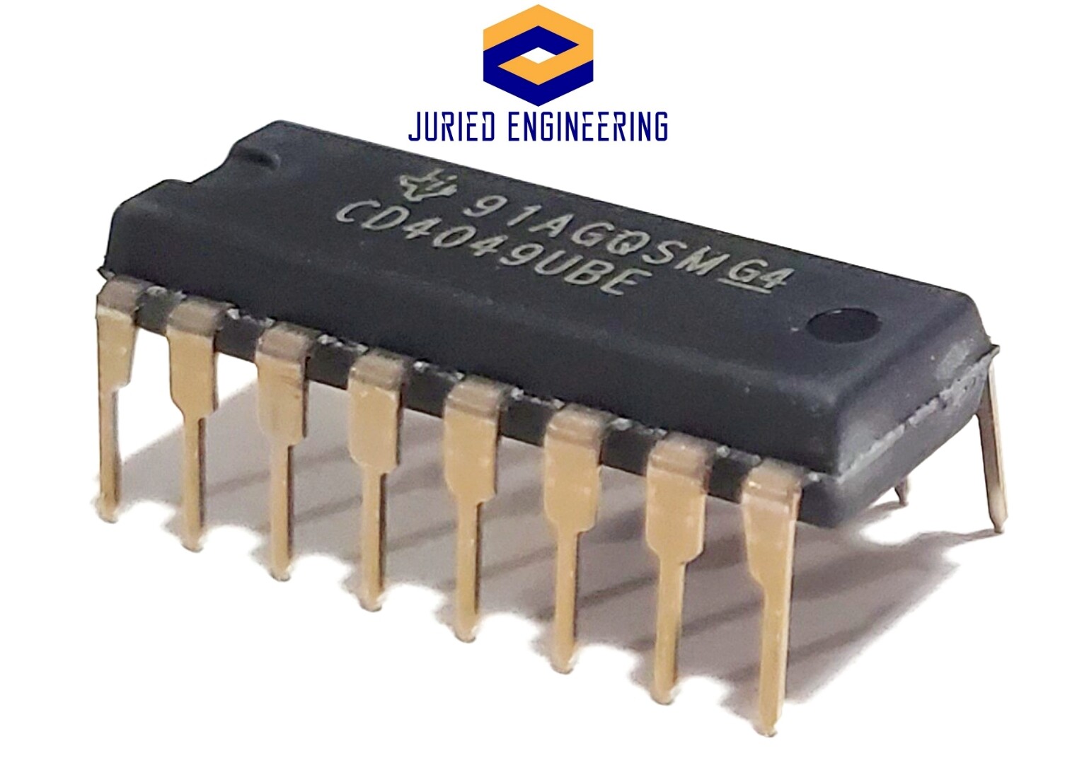 10PCS CD4049UBE CD4049 CMOS HEX Buffer/Converters - New IC