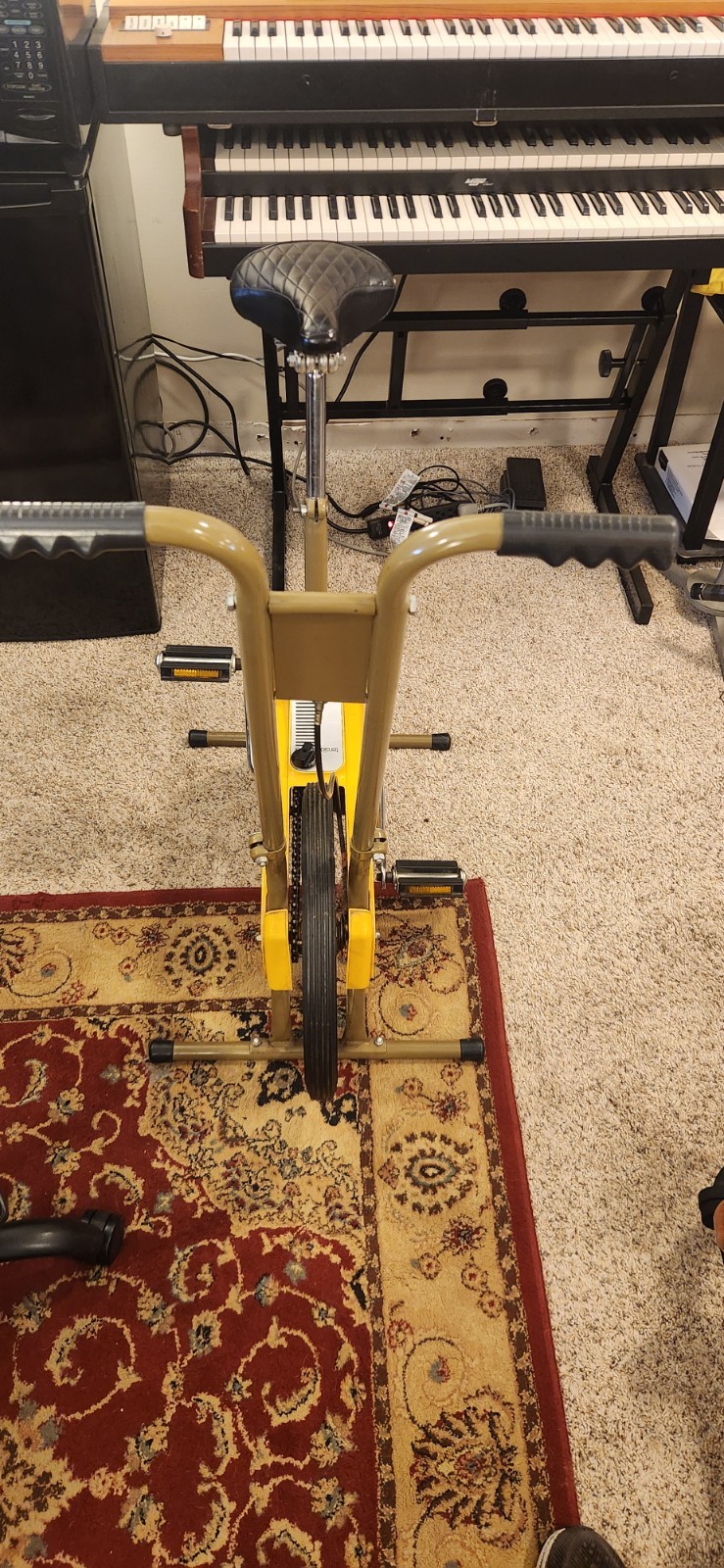 Vintage Sears Exercise Bike Yellow
