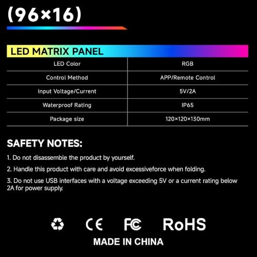 2PCS High Brightness Devil Eyes LED Display for Car Windshield, 23.4x4.7 inch