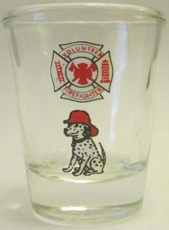 Fire Department Dog 1½oz. Shot Glass