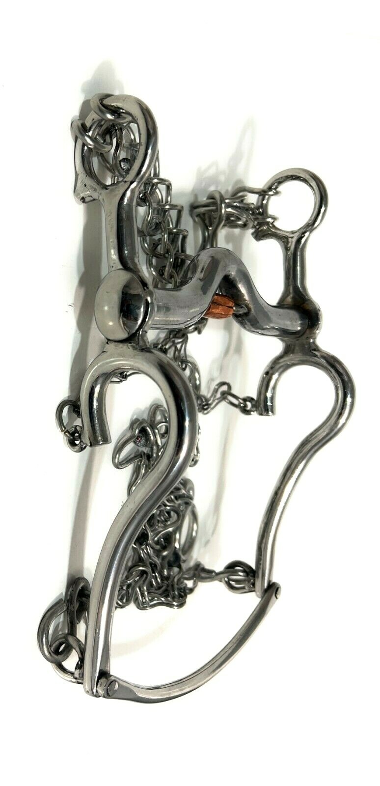 5" Stainless Steel Charro Saddle Horse Bit, Freno Charro Para Caballo, Tack