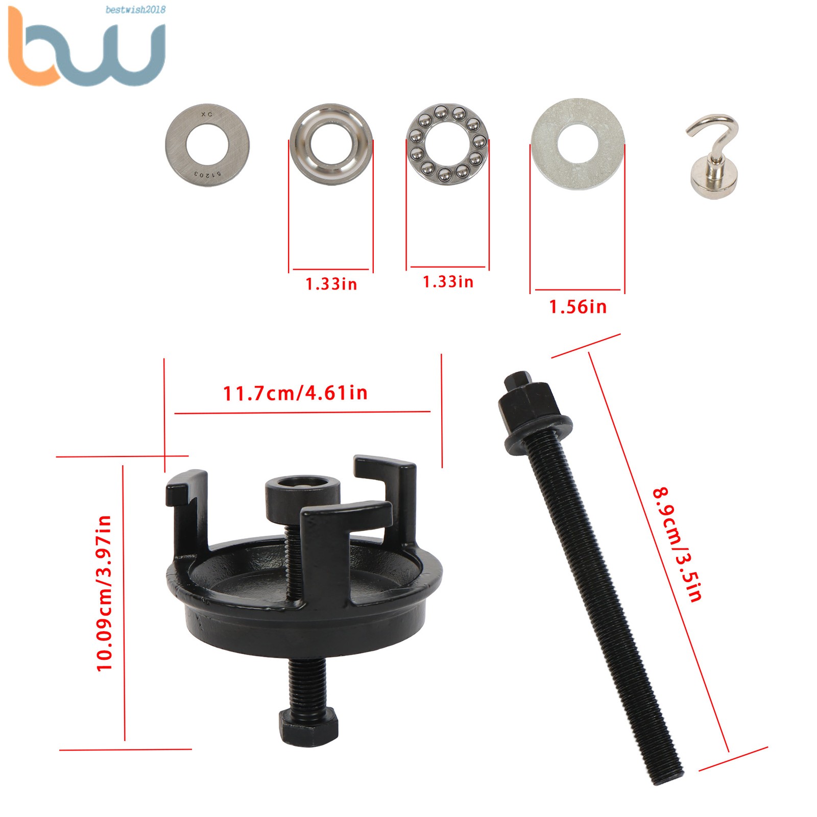 For GM LS LT Engines 25264 Harmonic Balancer Puller and Installation Tool Set
