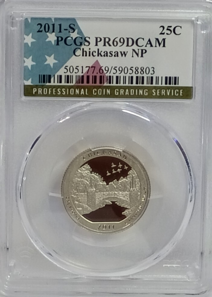 2011 S PCGS PR69DCAM Year Set--14 Coin Set, With $1 .50, .25, .10, .05, & .01