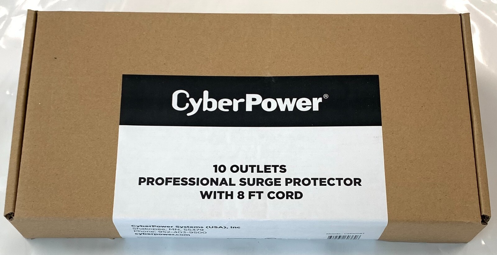 CyberPower CSP1008T 10-Outlet Professional Surge Protector with 8 FT Cord
