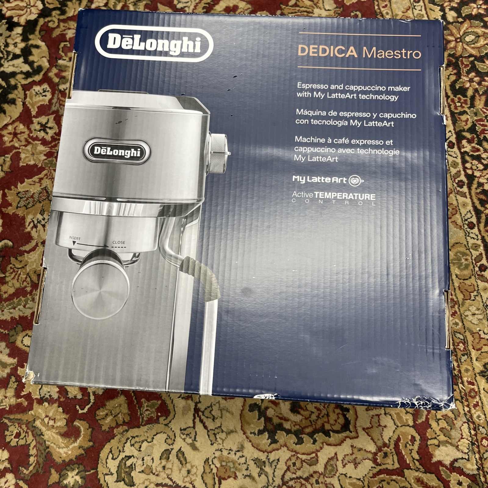 De’Longhi Dedica Maestro Espresso Machine with Milk Frother, 15 Manual Frother