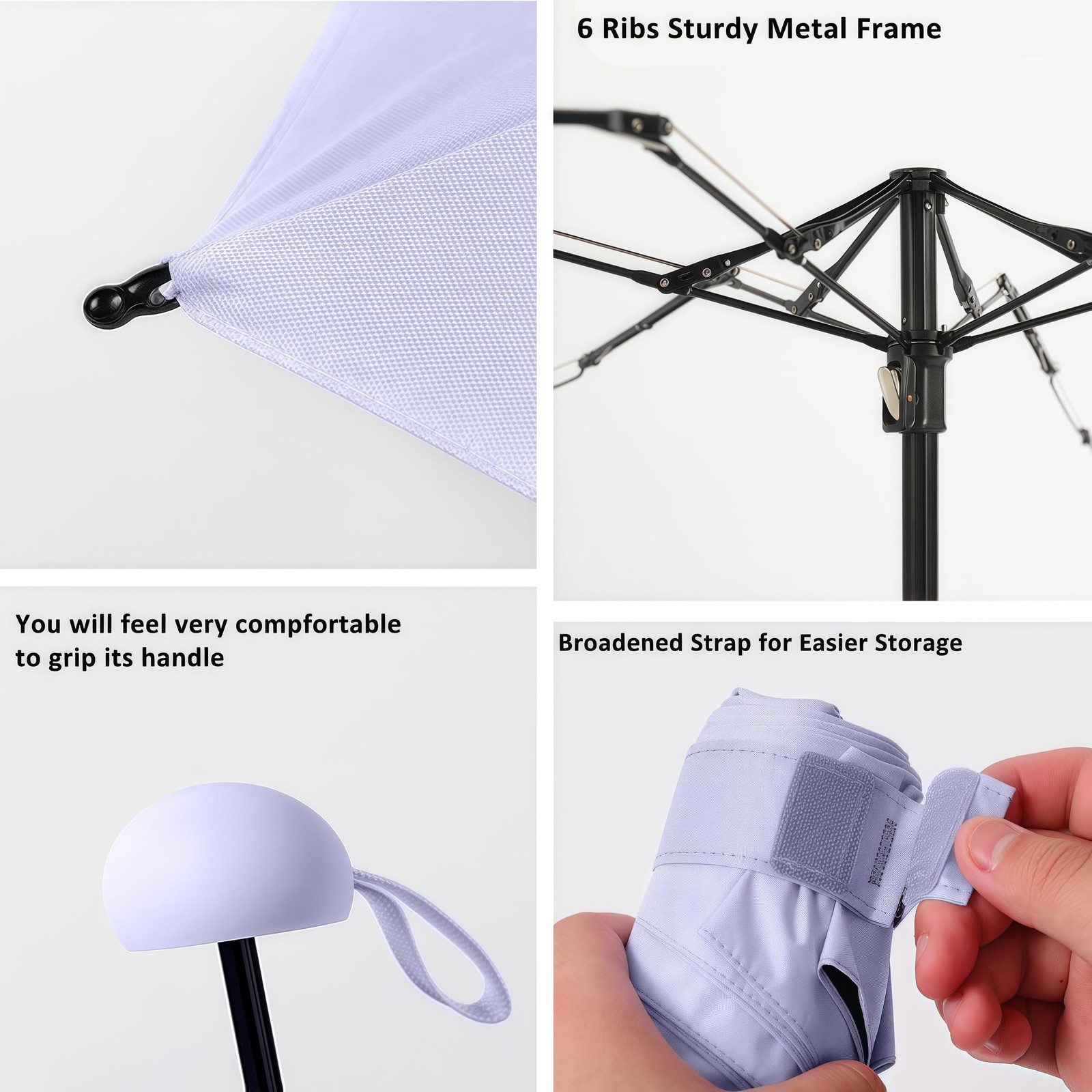 Travel Essentials Mini Umbrella for Purse With Case Small Compact UV Sun Prot...