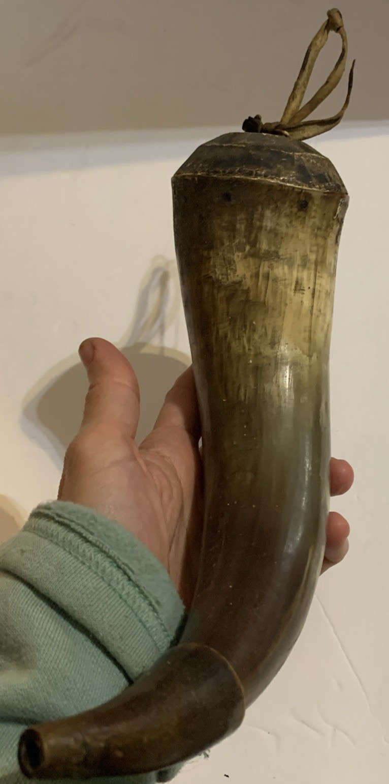 Antique Powder Horn for Muzzleloader
