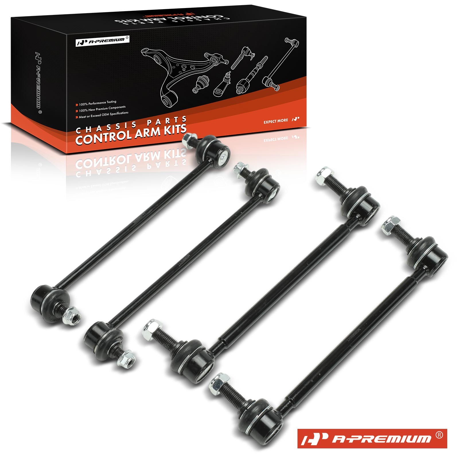 A-Premium 4x Front & Rear Stabilizer Sway Bar Links for Lexus ES350 2007-2009