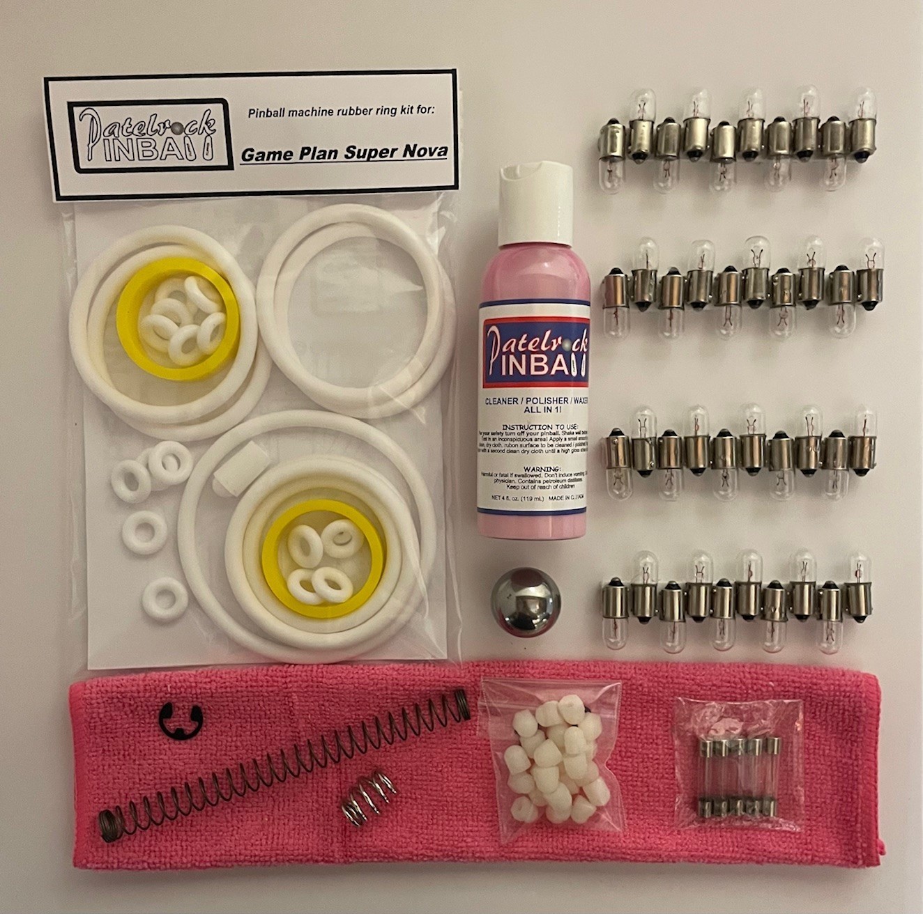 1980 Game Plan Super Nova Pinball Machine Maintenance Tune Up Kit