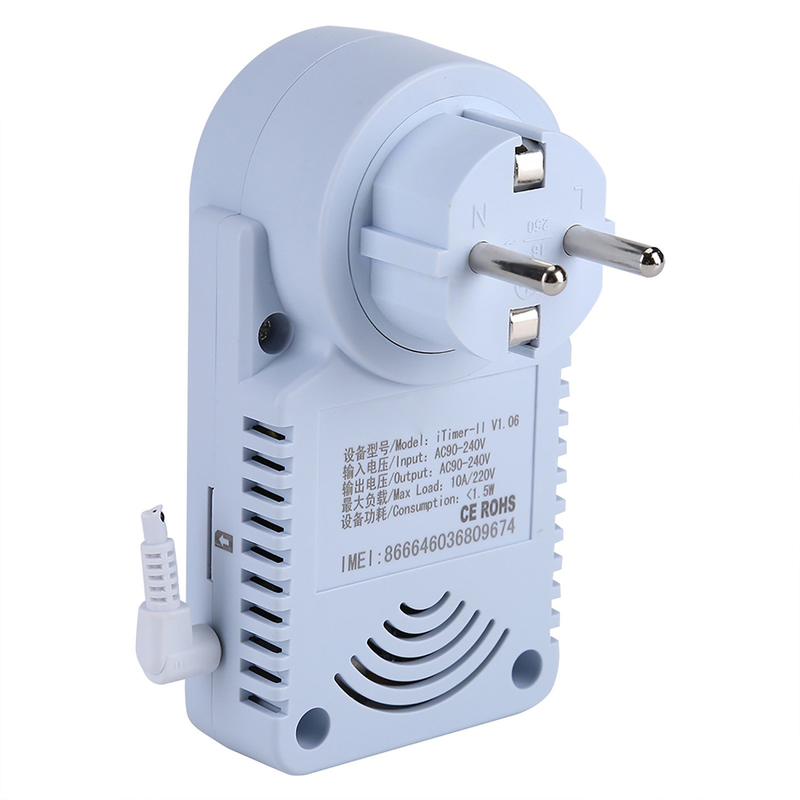 Hot Smart GSM Power Outlet Plug Socket With Temperature Sensor SMS Command