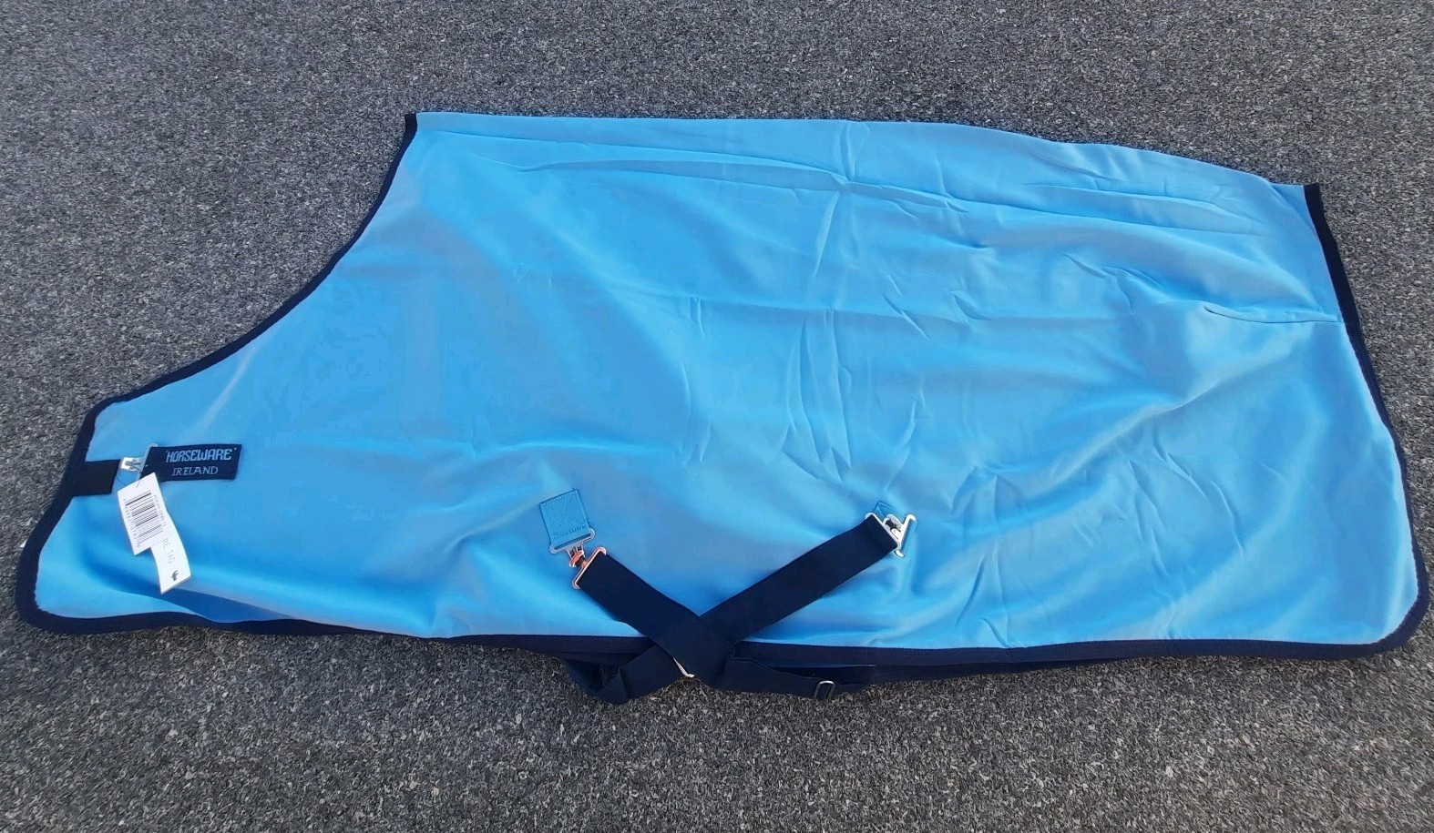 NWT AMIGO Horseware Size 84 Jersey Fleece Cooler Delphinium /Navy Blue