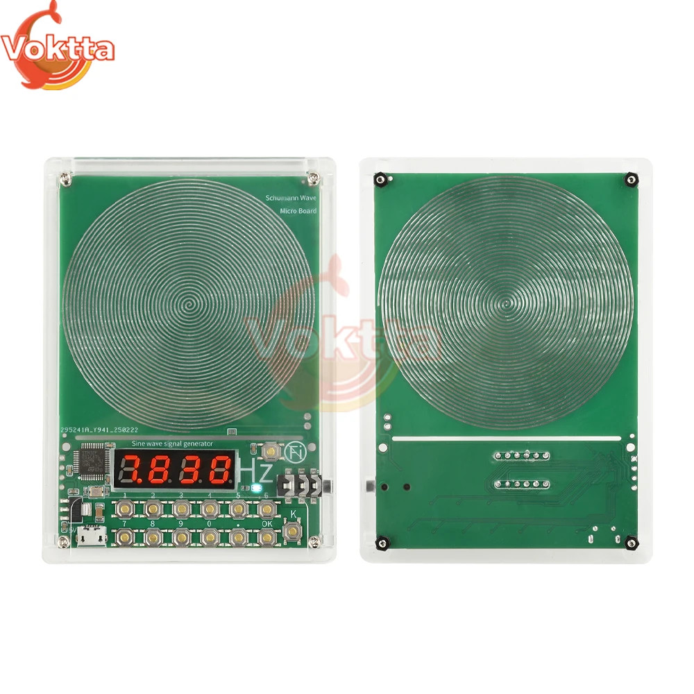 For Schumann Wave Generator Pulse Sine Frequency+Audio Output Connector+Case