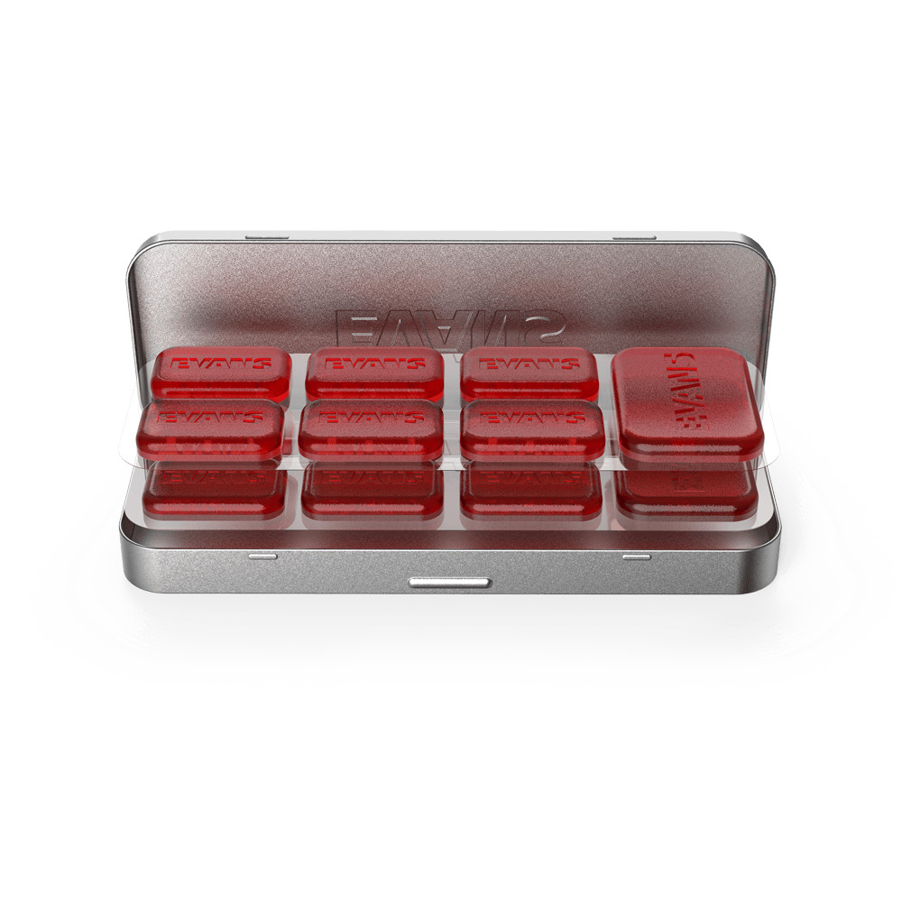 Evans EQ Pods 14pc Drum Dampeners With Metal Case EQPODSMINI