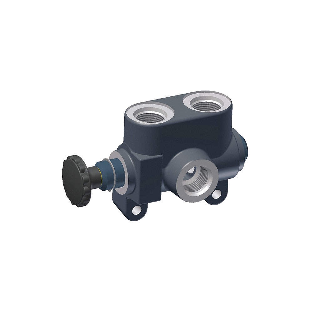 PARKER GRESEN S-50 Selector Valve,3 Way,2 Position,1/2 NPT 38D932