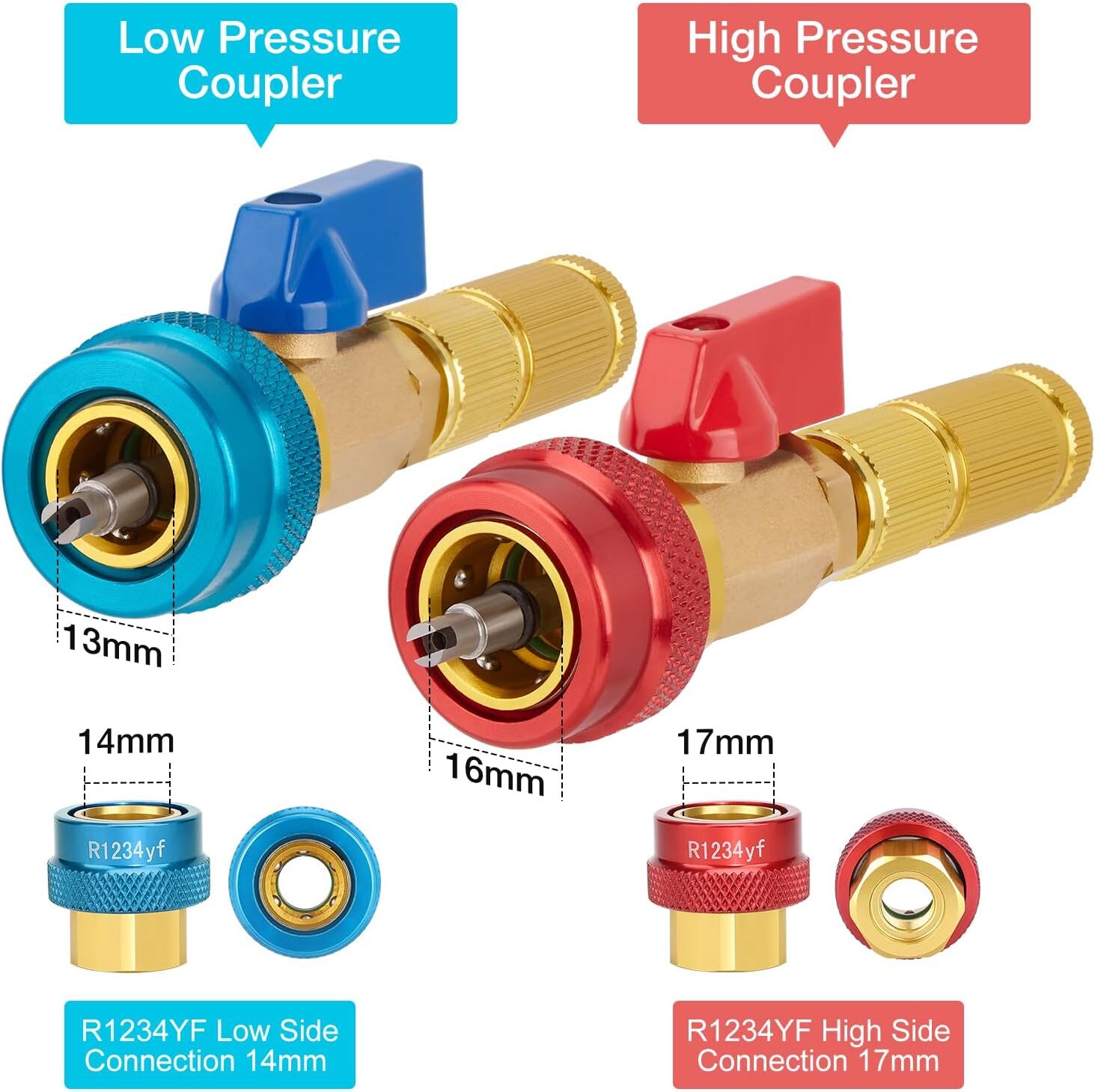 US-FREESHIP Valve Core Quick Remover Installer Tool Set, High Low Pressure