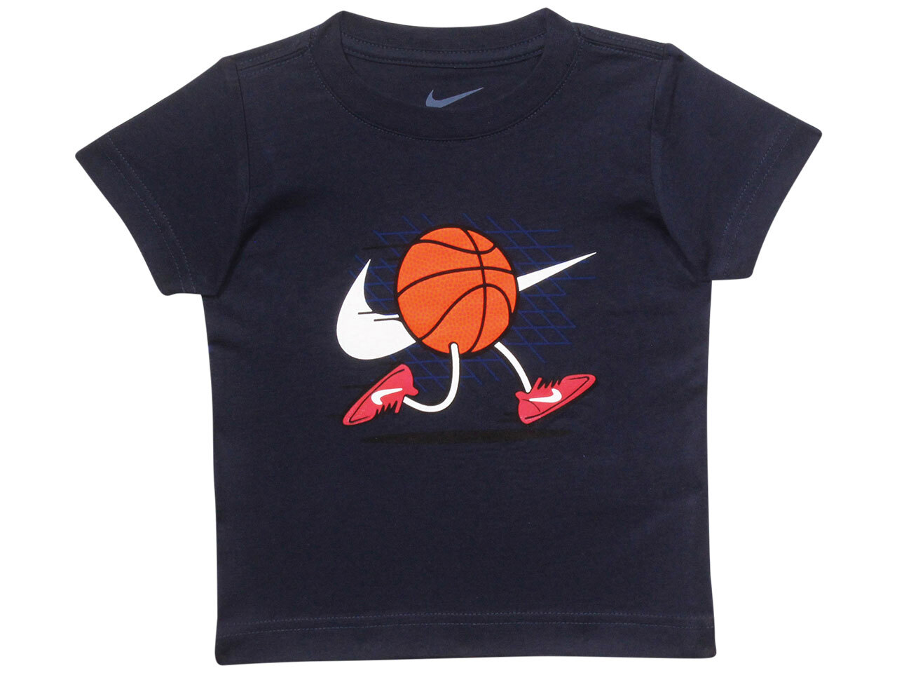 Nike Toddler Boy's T-Shirt Short Sleeve Basketball Swoosh Blue Void