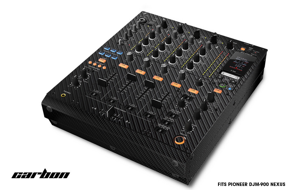 Skin Decal Wrap for PIONEER DJM-900 DJ Mixer CD Pro Audio DJM900 Parts - CARBON