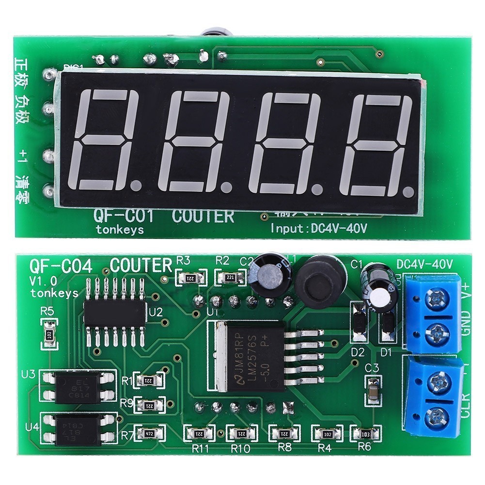 Counter Module High Quality 4-Digit Digital Display with Memory Function QF-C04
