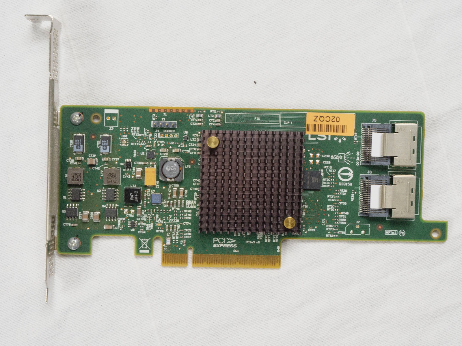 SAS9207-8I LSI Logic PCI-E 3.0 w/ 2x Mini-SAS SFF8087 to Sata Cables