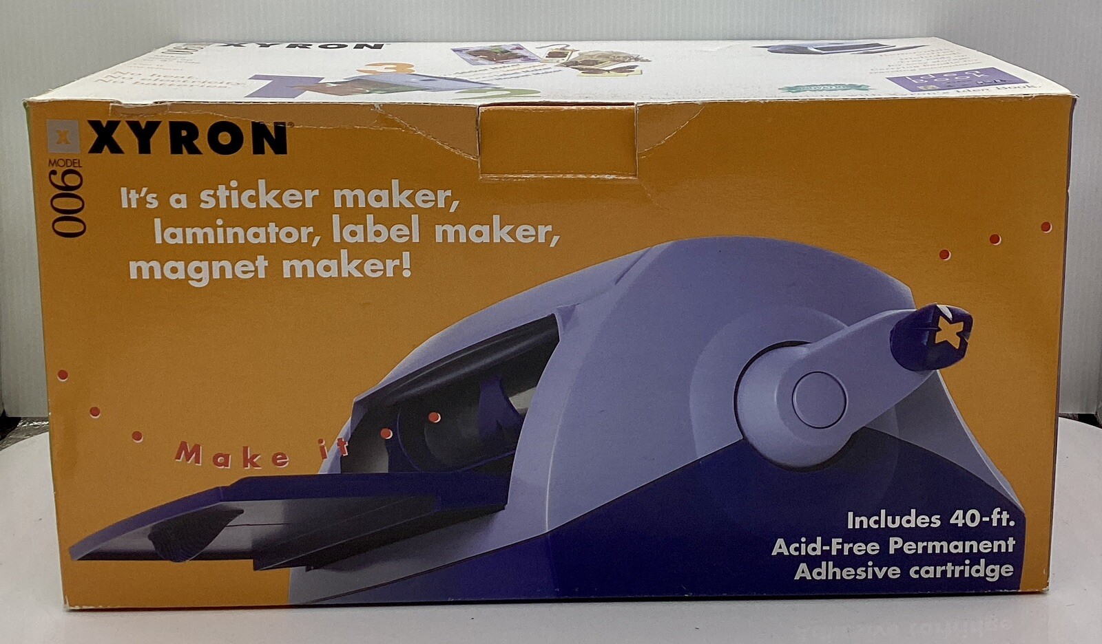 Xyron 900 Label Sticker Maker Craft System Laminator Crafting Machine New Open