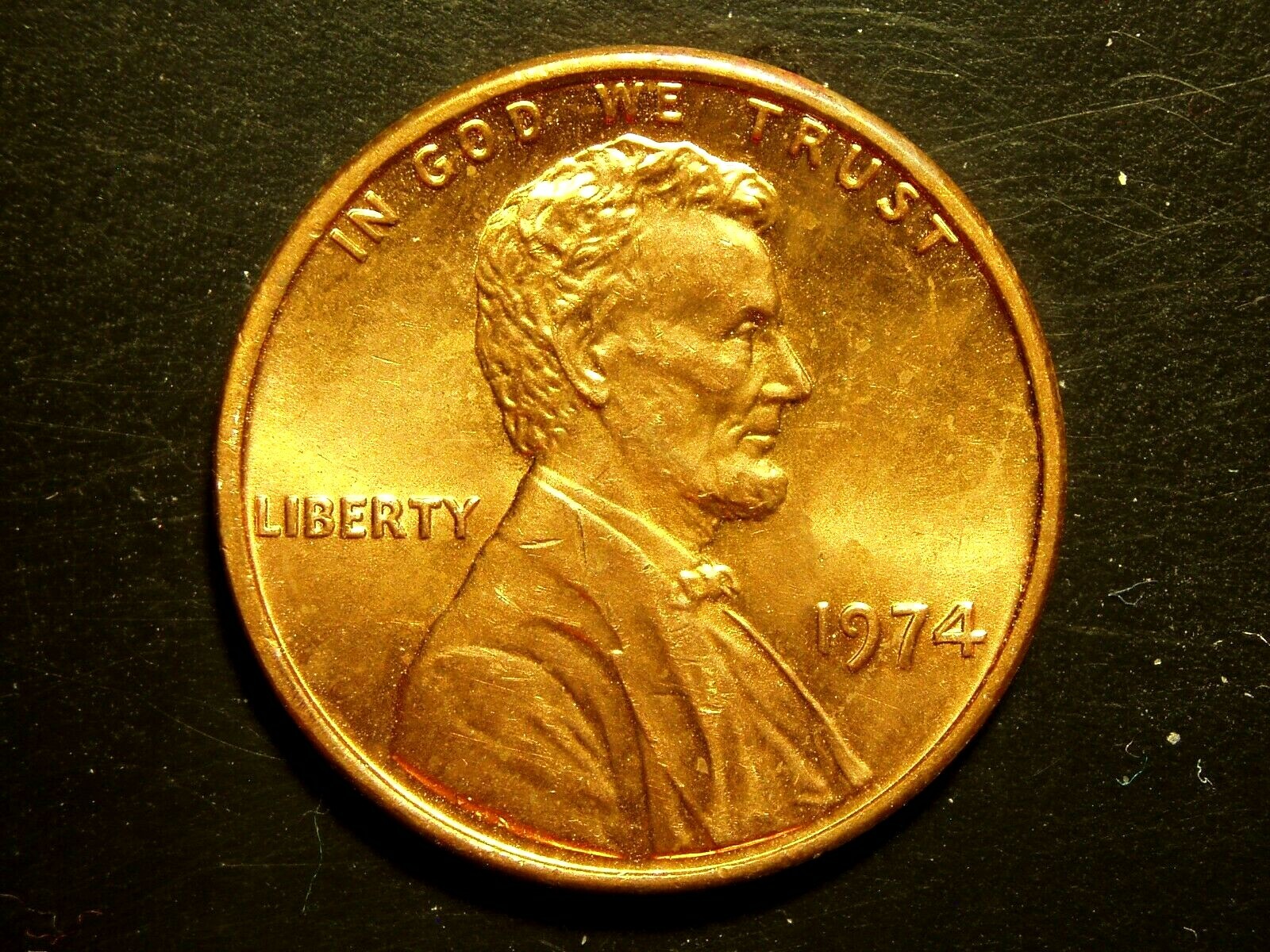 1974 ONE UNC LINCOLN MEMORIAL CENT #2