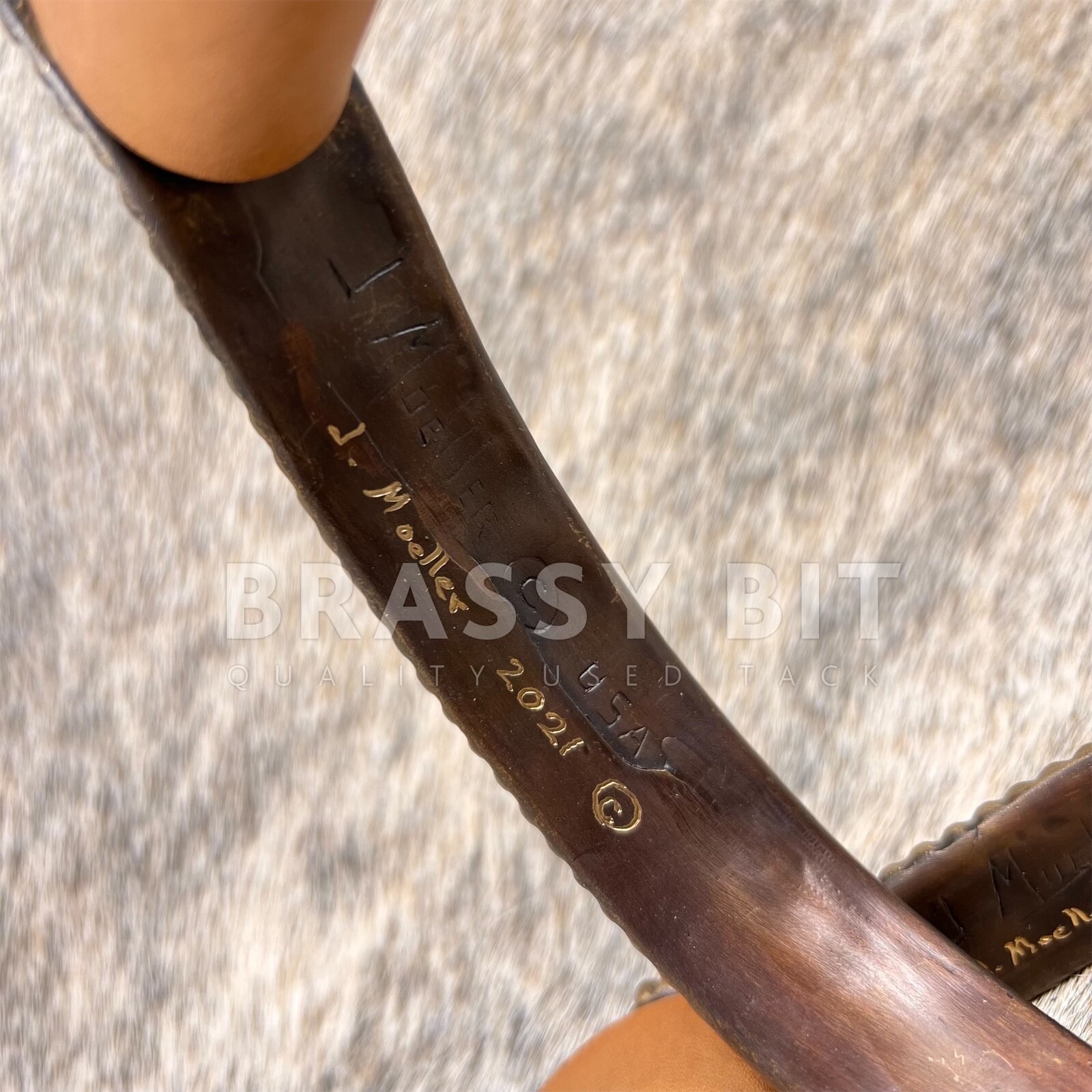 J Moeller Custom Cast Bronze Oxbow Stirrups