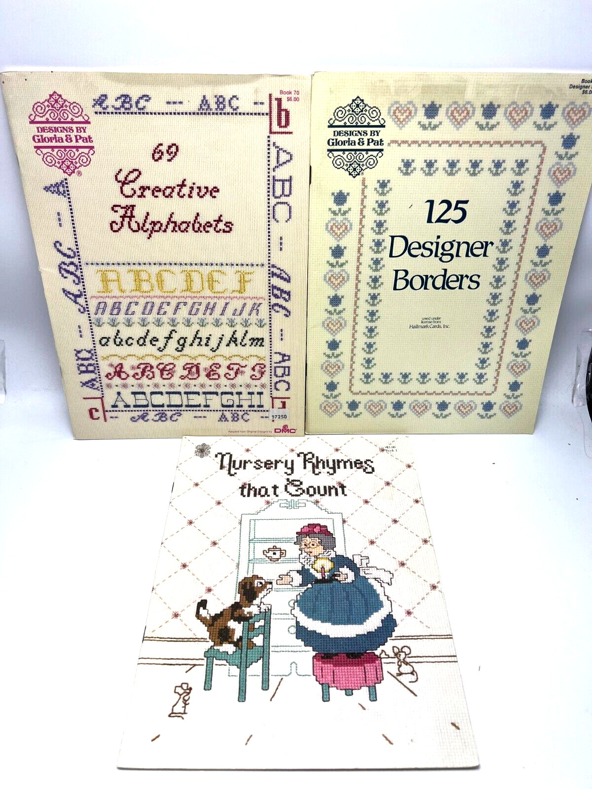 3 Designs by Gloria and Pat - Book 1  Nursery Thymes- Book 64 Borders - Book 70