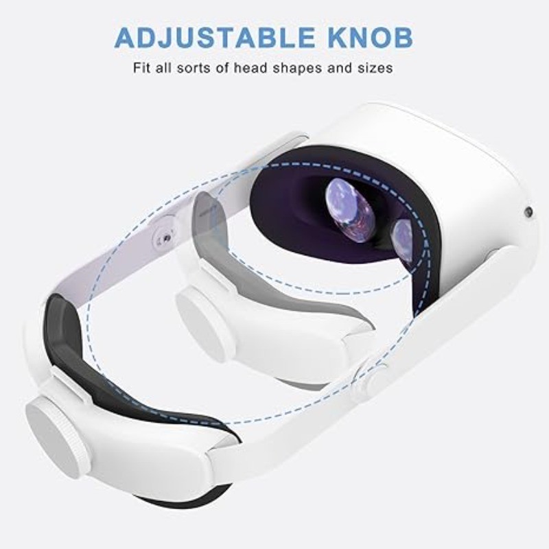 Elite Head Strap for Meta Quest 2 Adjustable VR Headband Reduce Head Pressure