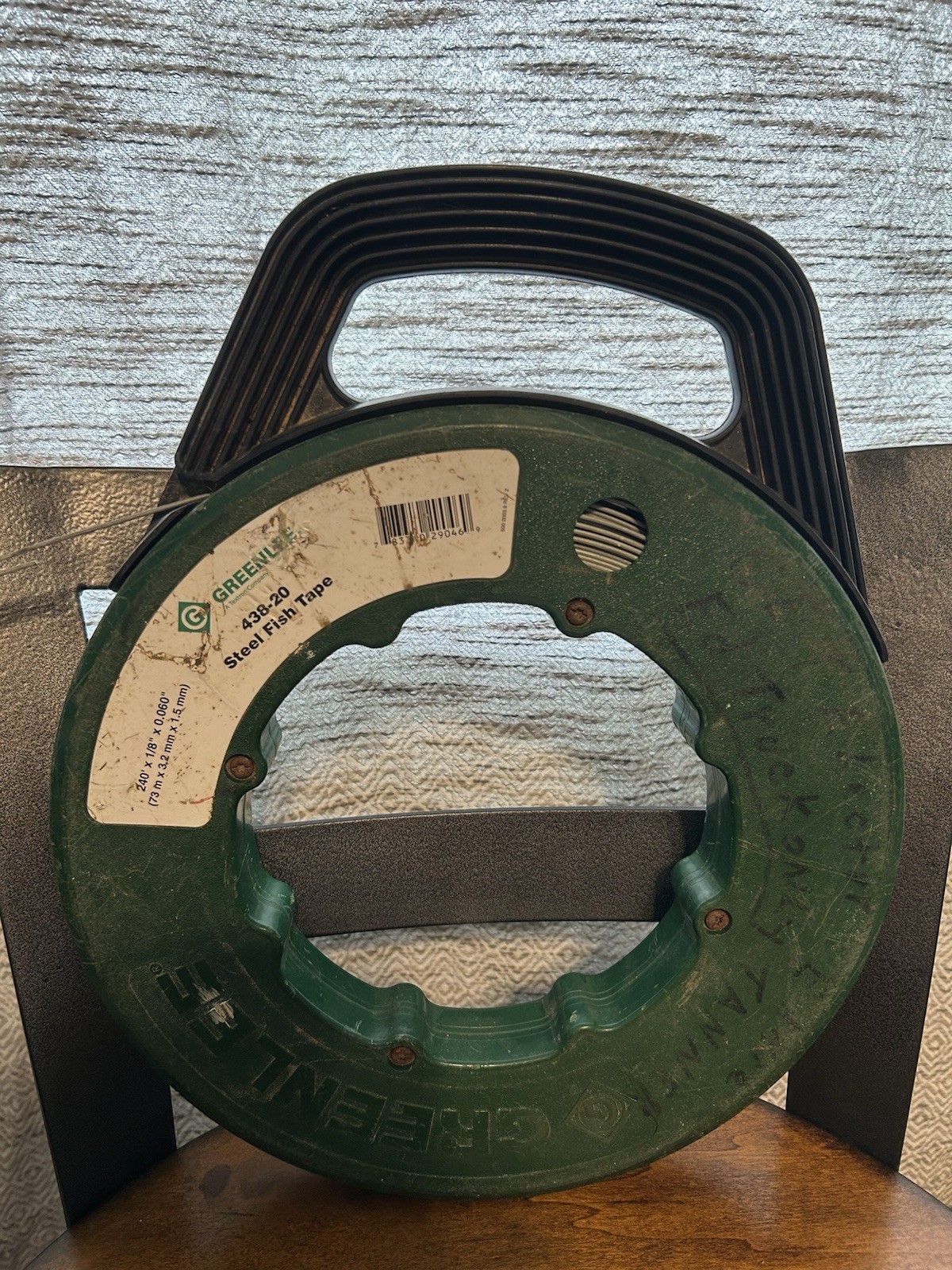 Greenlee 438-20 200' x 1/8" x 0.060" Steel Fish Tape in Winder Case