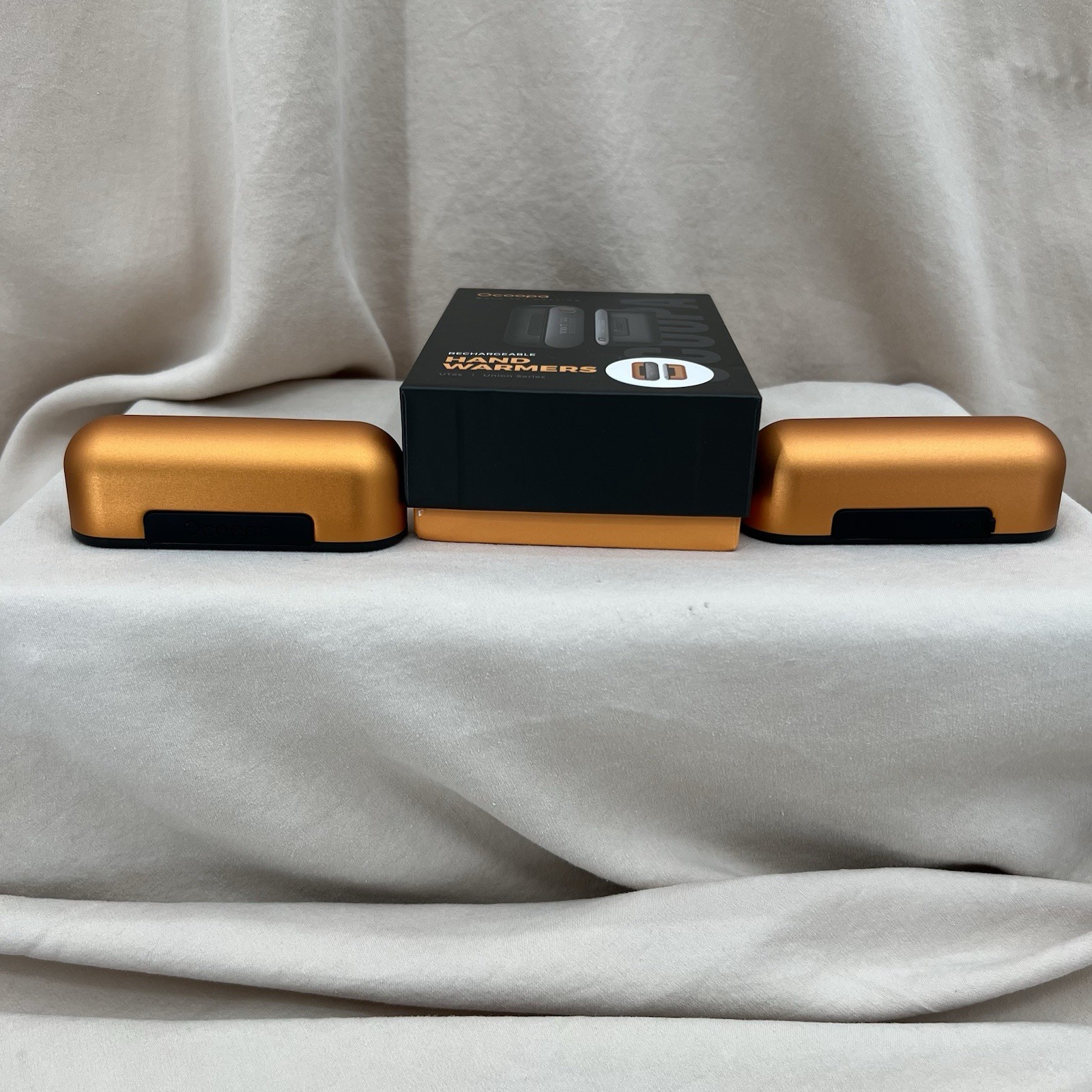 Ocoopa Rechargeable Hand Warmers Orange Black Union Series Magnetic 4 Settings