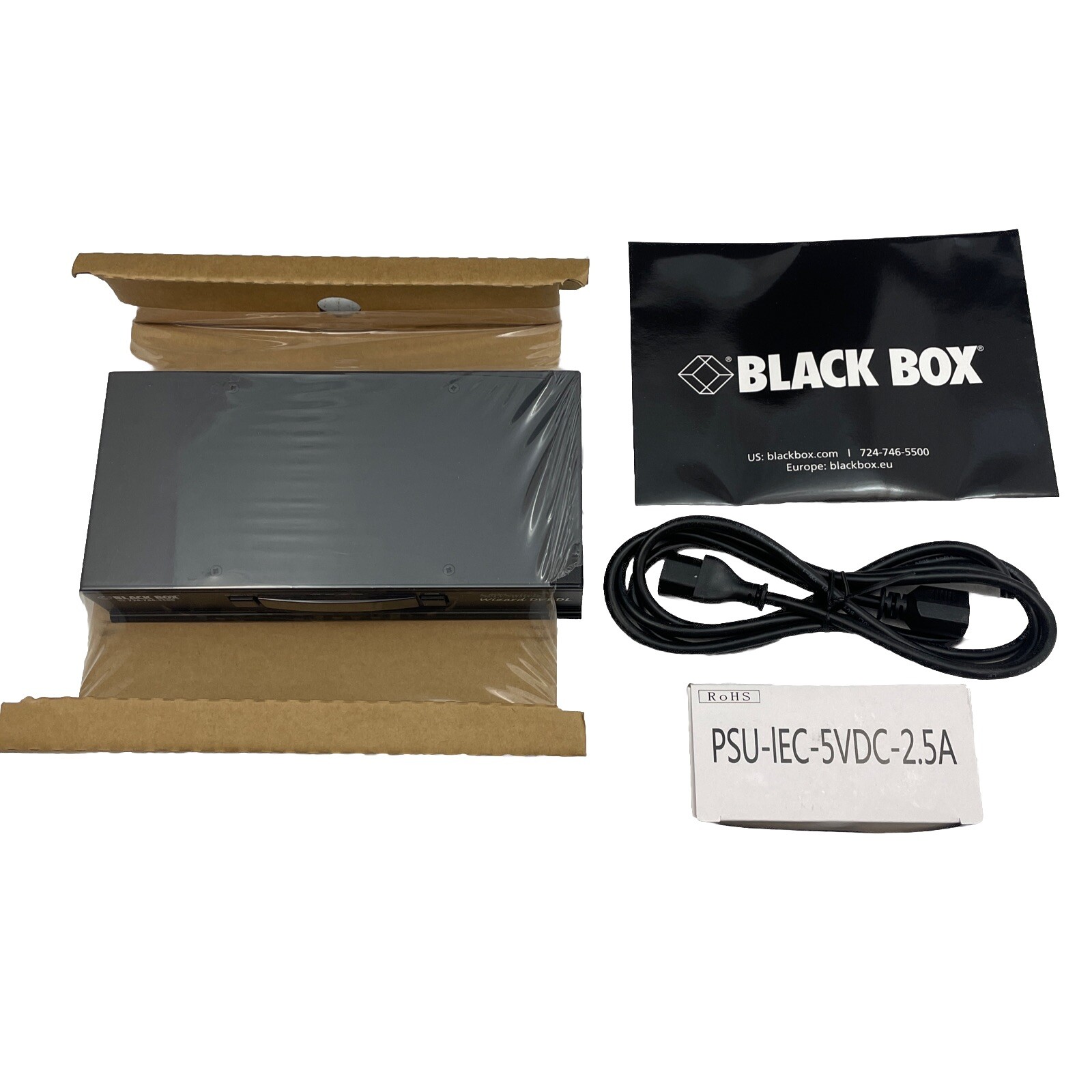 Black Box KV2004A 4-Port Wizard KVM ServSwitch - DVI Dual Link - New Sealed